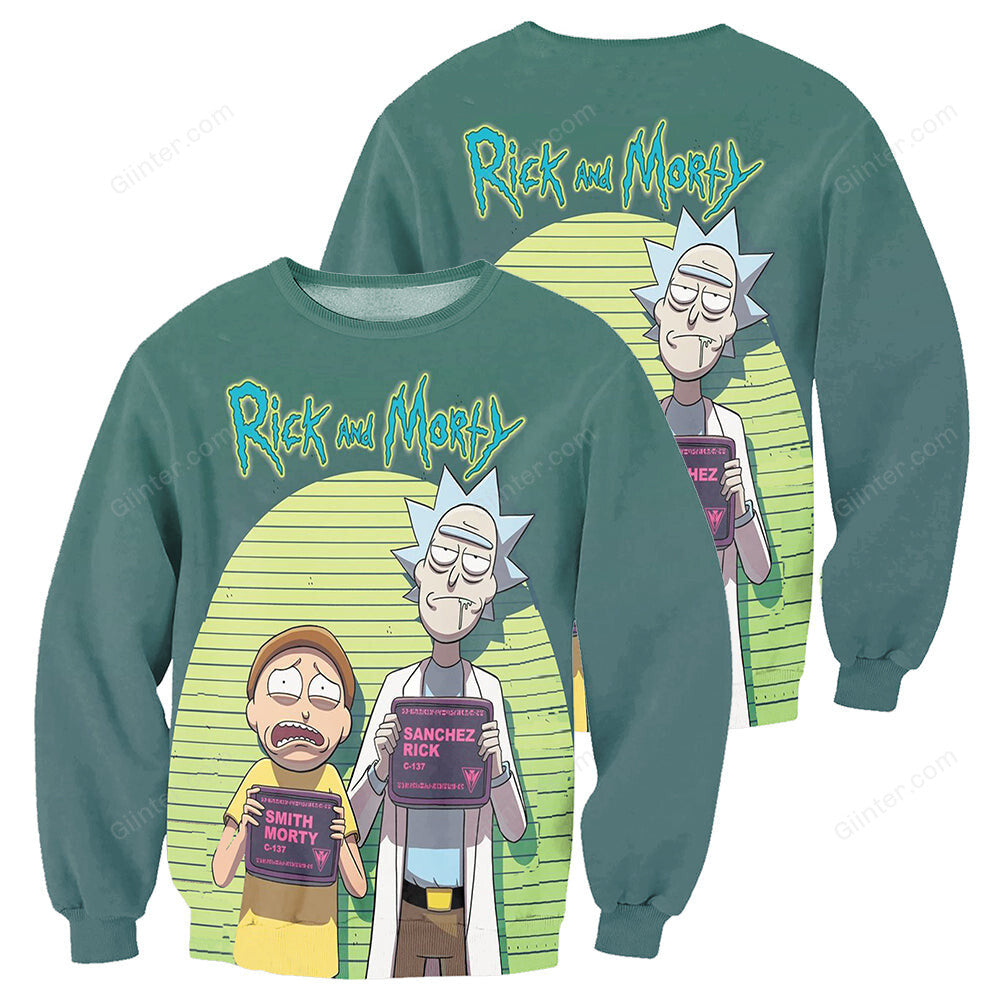 Rick And Morty All Over Printed Shirts For Men & Women 09