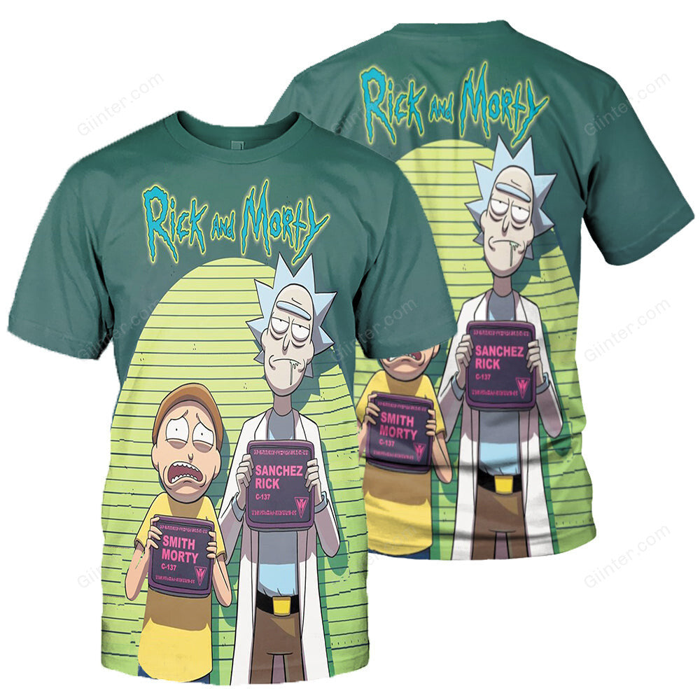 rick and morty shirt