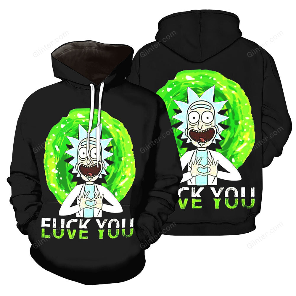 rick and morty hoodie
