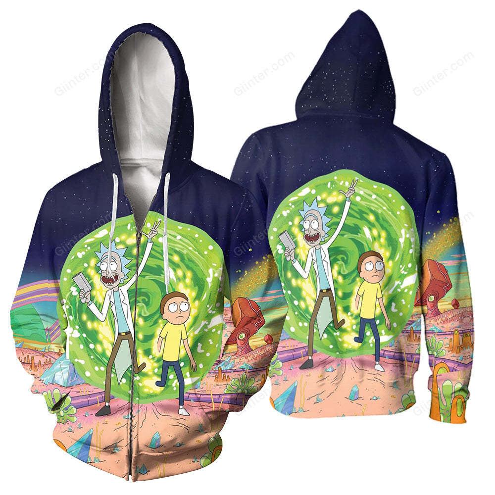 rick and morty hoodie