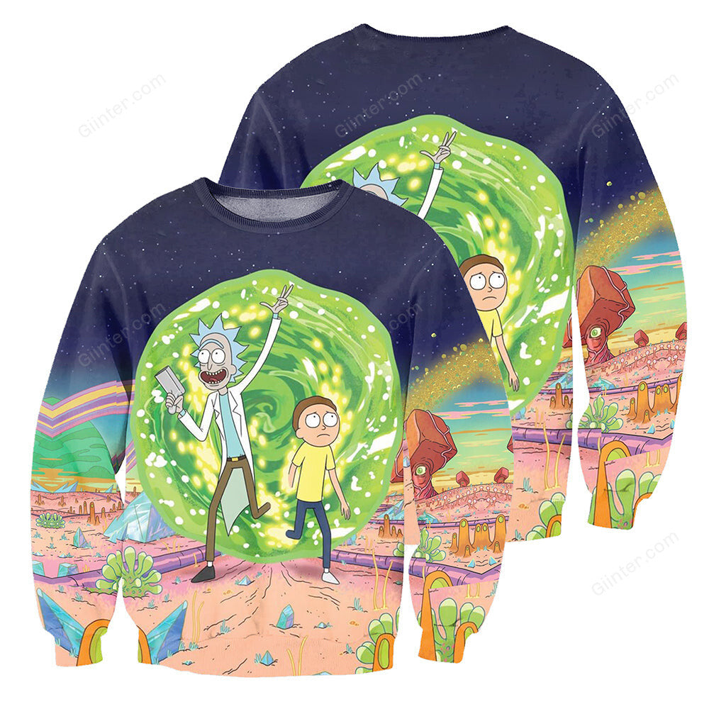 Rick And Morty All Over Printed Shirts For Men & Women 12
