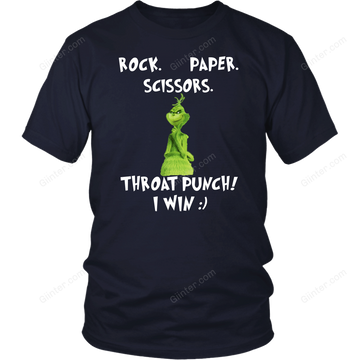 ROCK. PAPER. SCISSORS. THROAT PUNCH. I WIN T-SHIRT