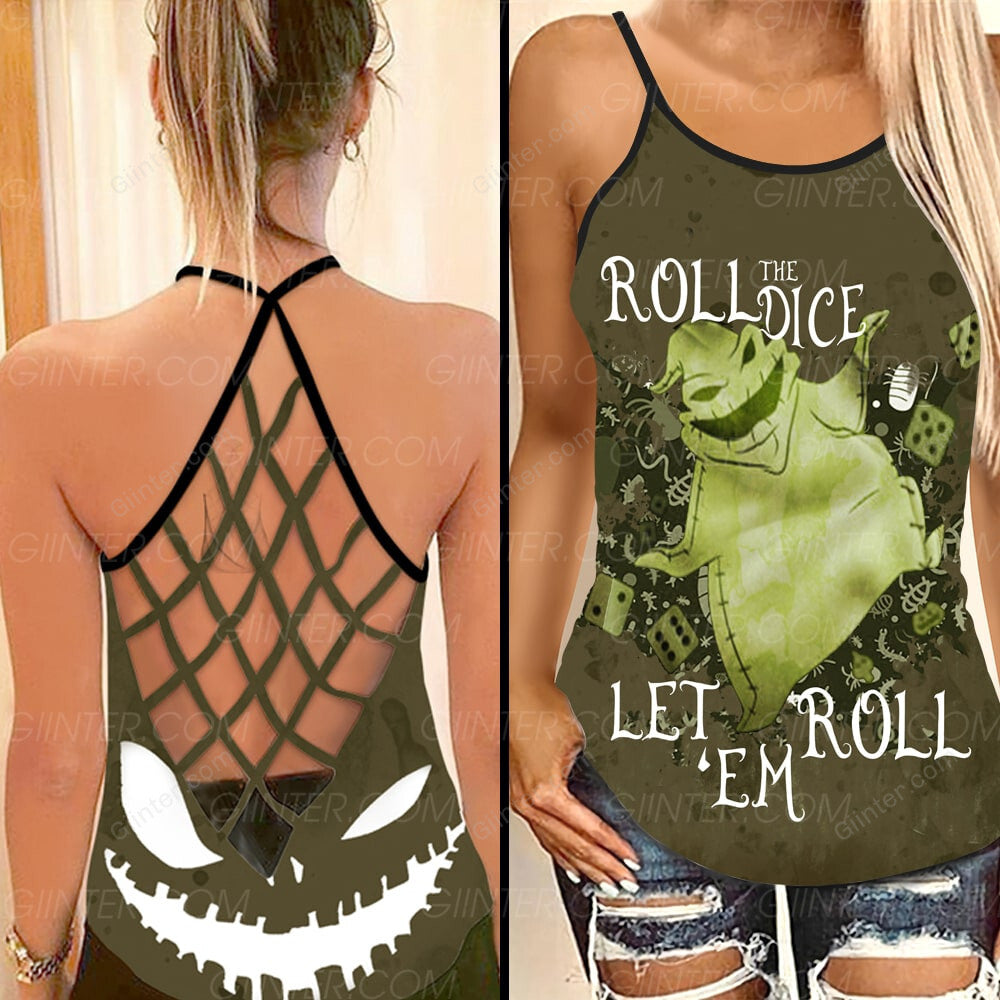 Roll The Dice Oogie Boogie Criss-Cross Tank Top & Leggings Set GINNBC00307