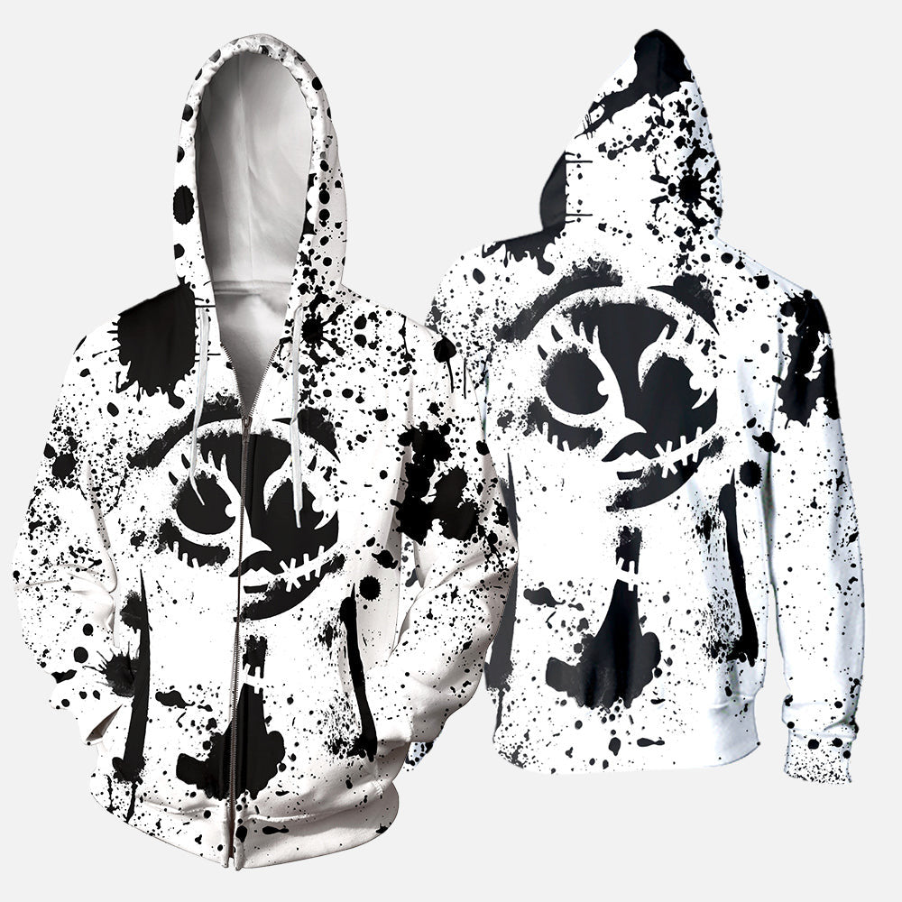 Sally 3D Print Painted Hoodies