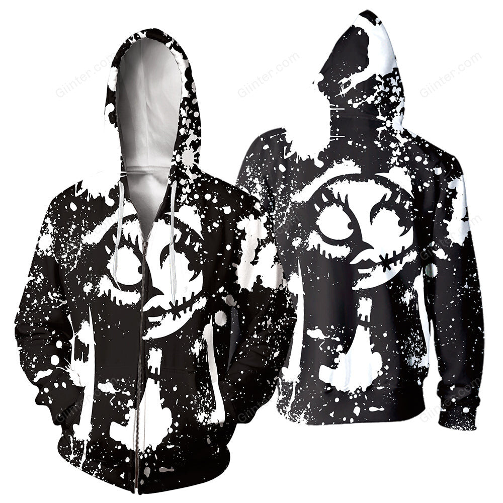 Sally 3D Print Painted Hoodies