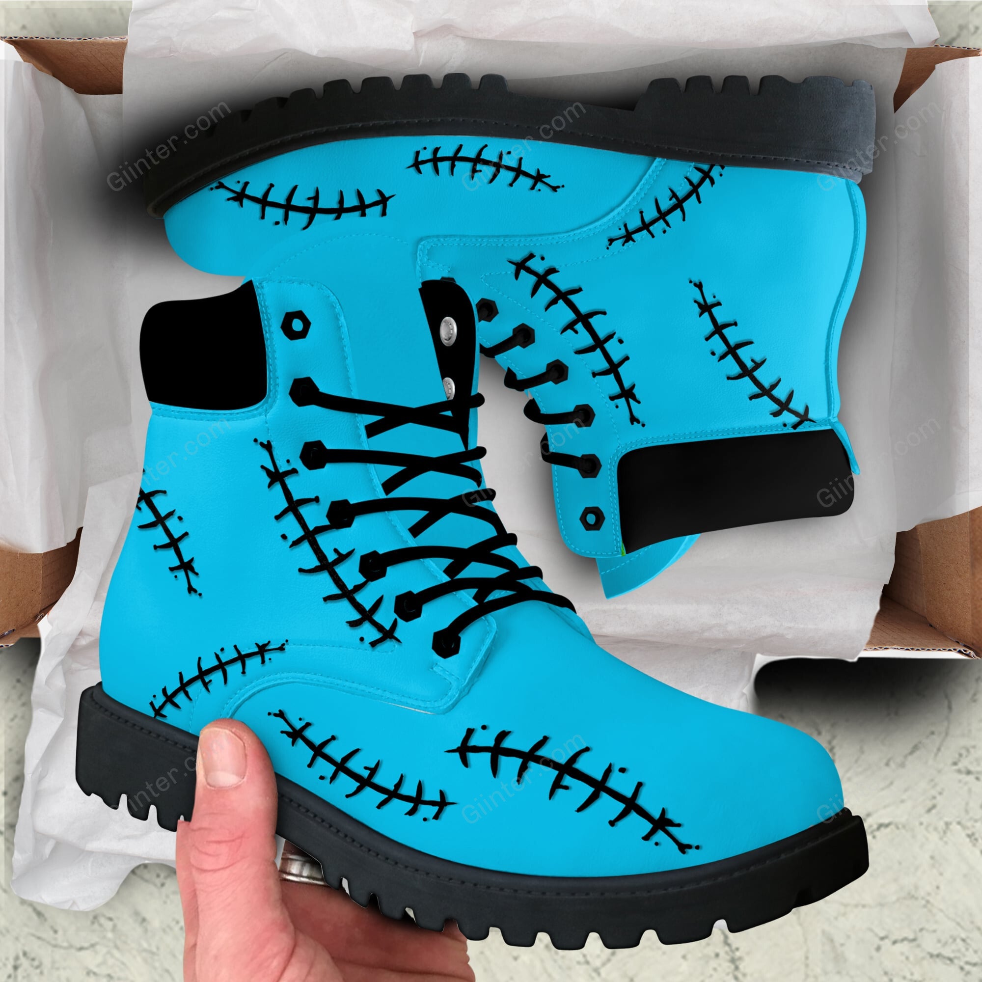 Sally Pattern Nightmare Before Christmas Boots GINNBC77028