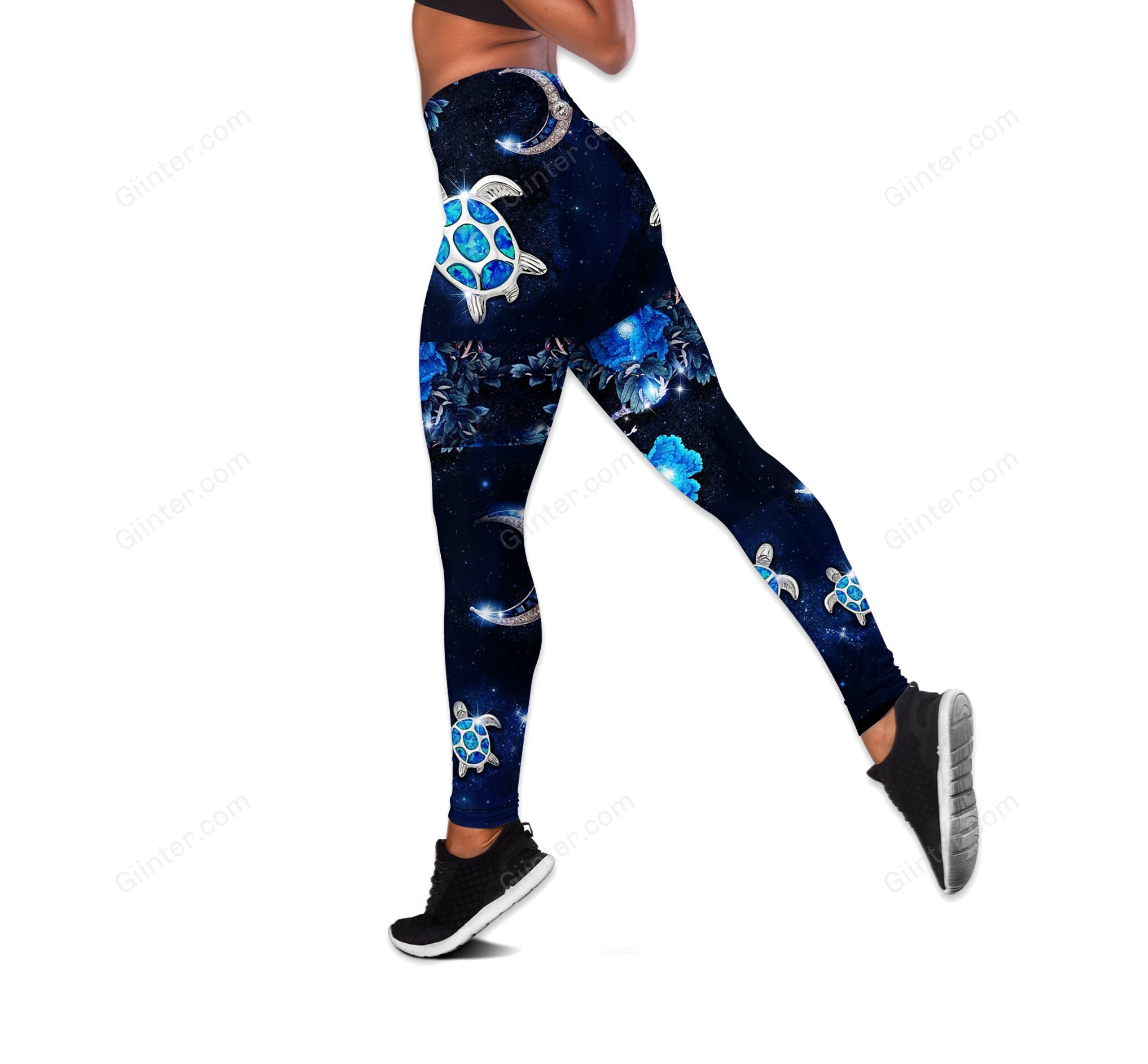 Sea Turtle One Off Shoulder Long Sleeve Shirt & Legging 32