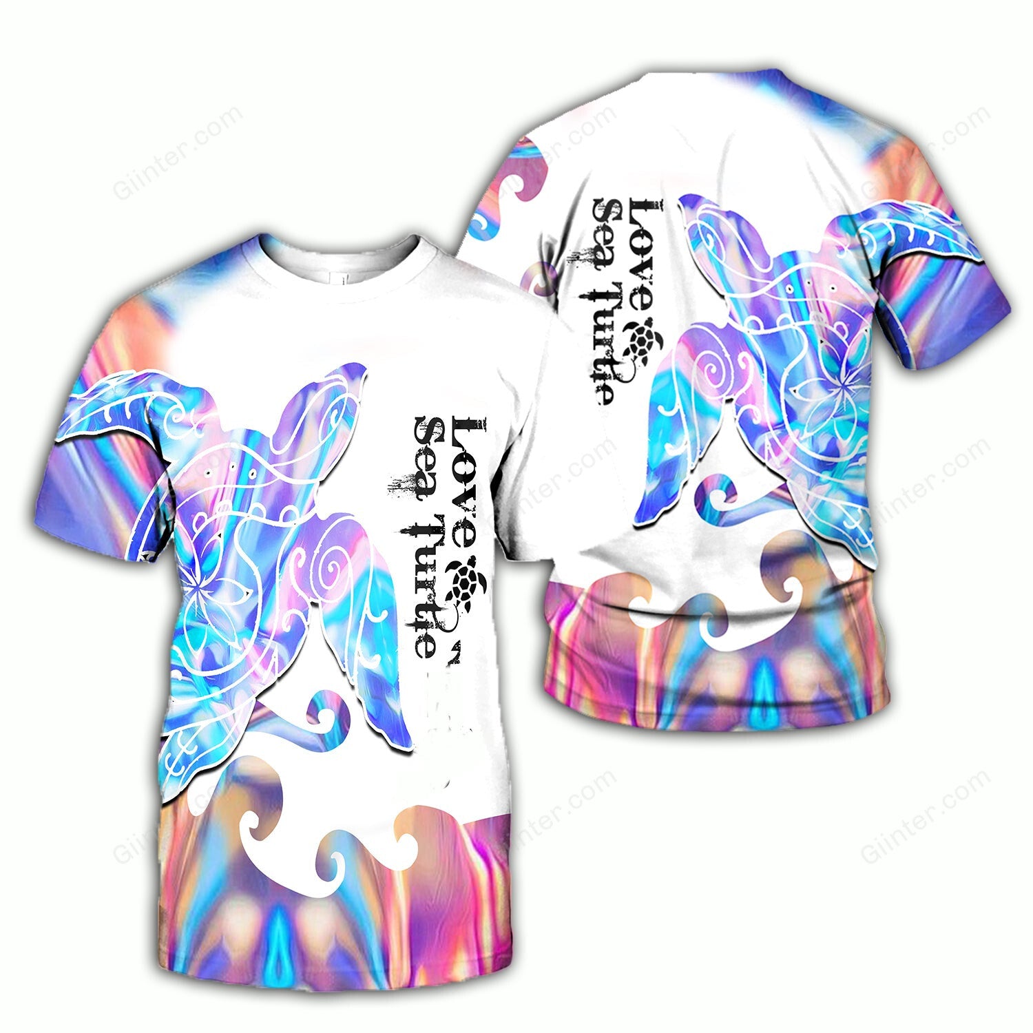 Sea Turtle 3D All Over Printed Shirts For Men And Women 08
