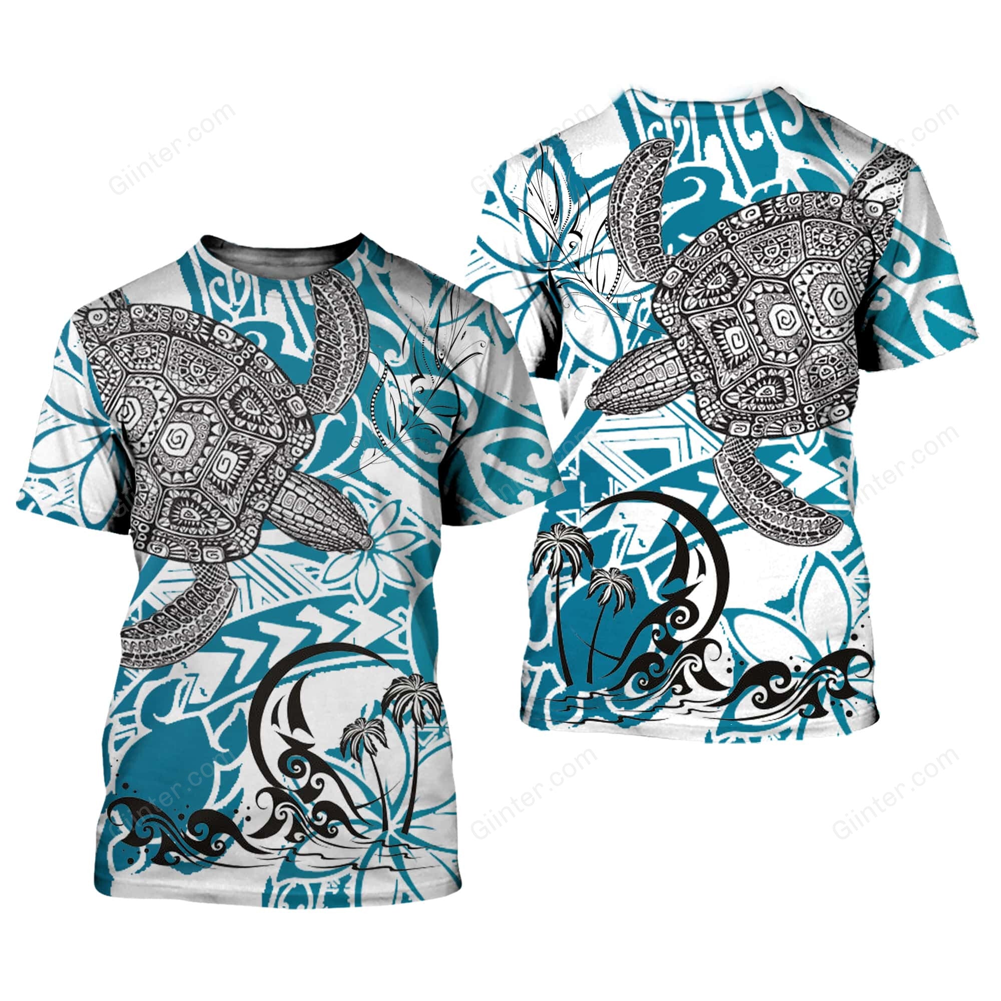 Sea Turtle 3D All Over Printed Shirts For Men And Women 11