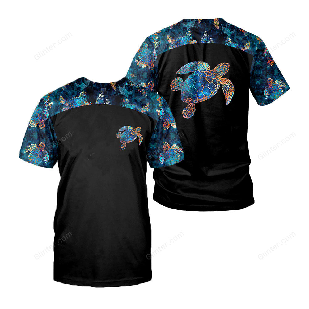 Sea Turtle 3D All Over Printed Shirts For Men And Women 62