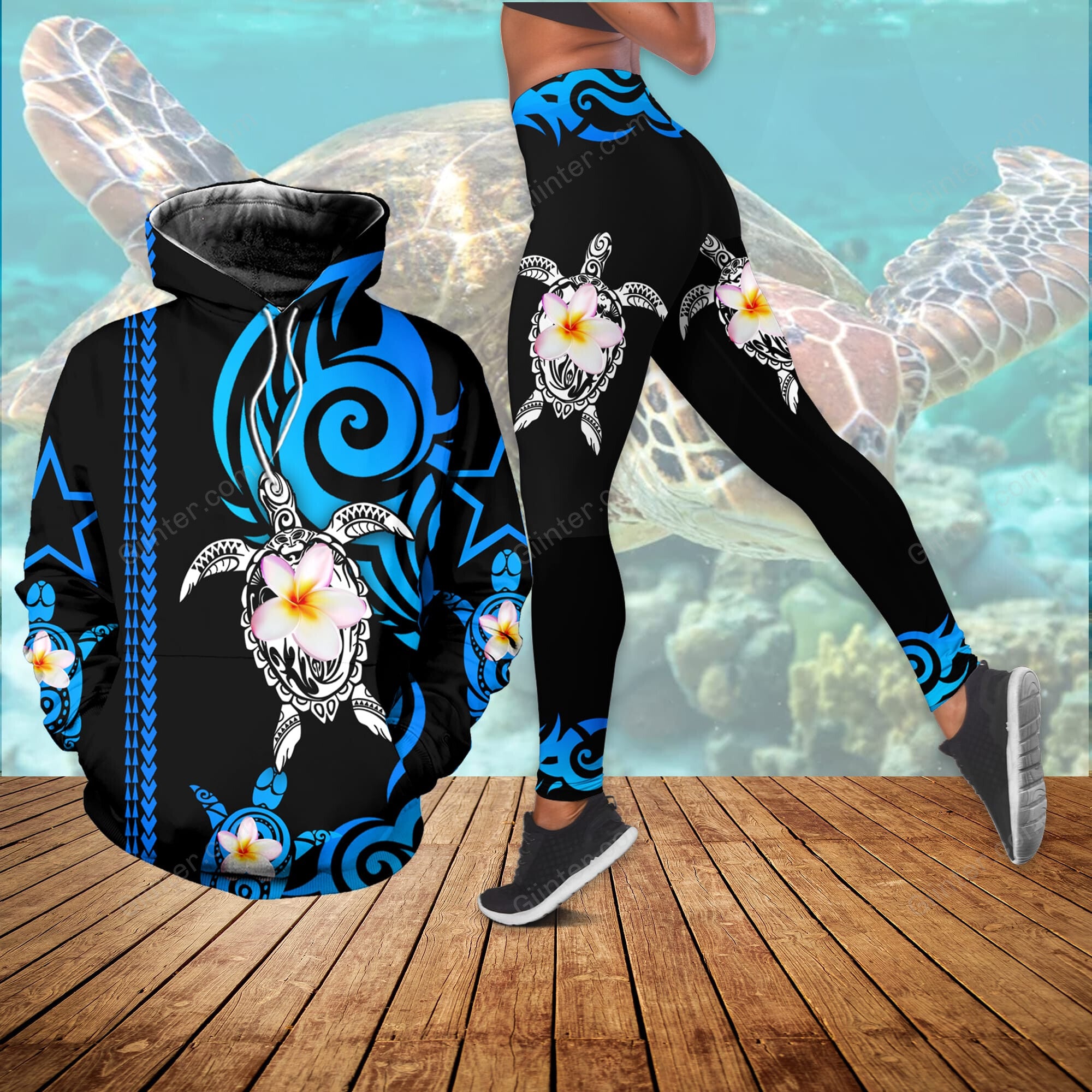 Sea Turtle Combo Hoodie & Legging 79