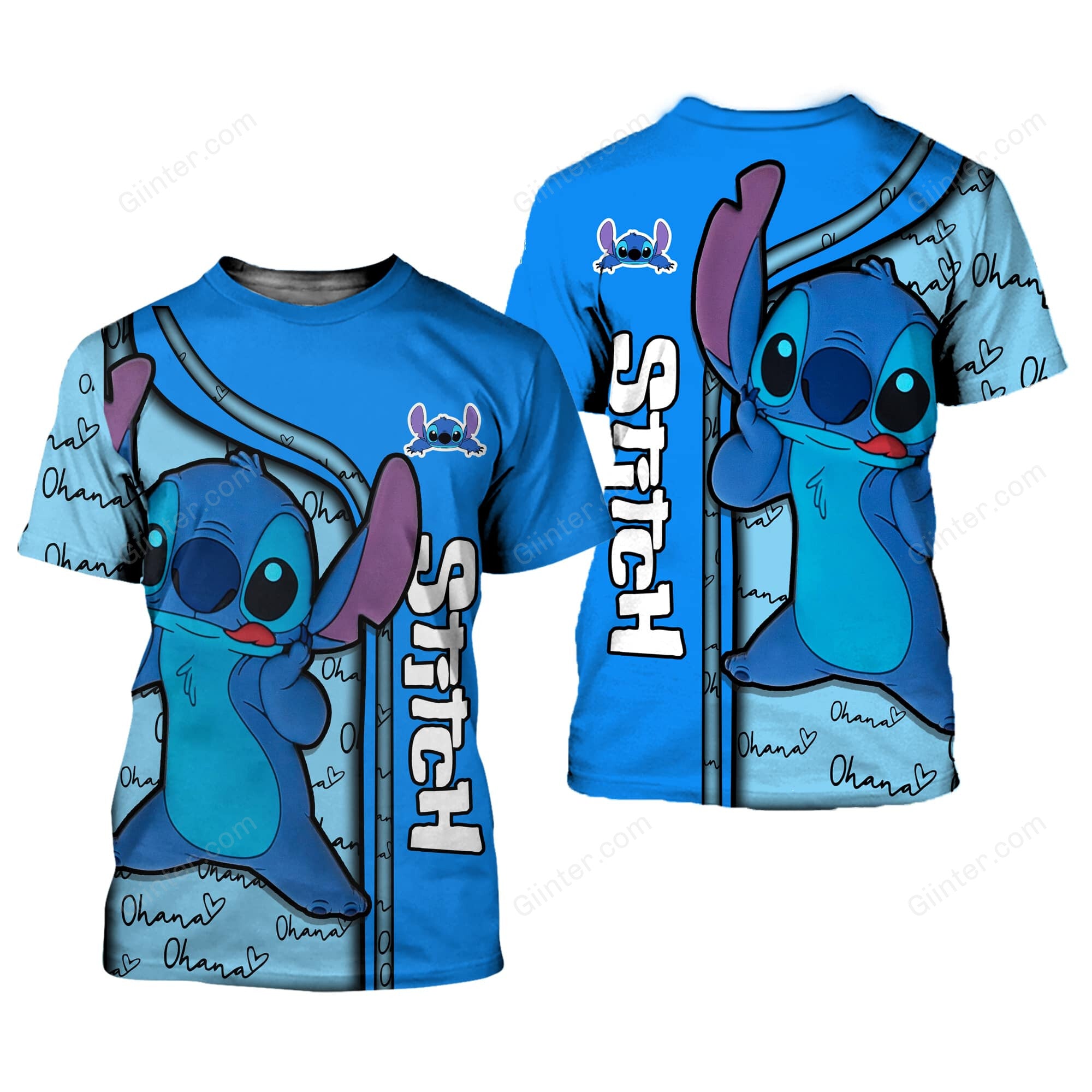 Stitch 3D All Over Printed Shirts For Men And Women GINLIST05263