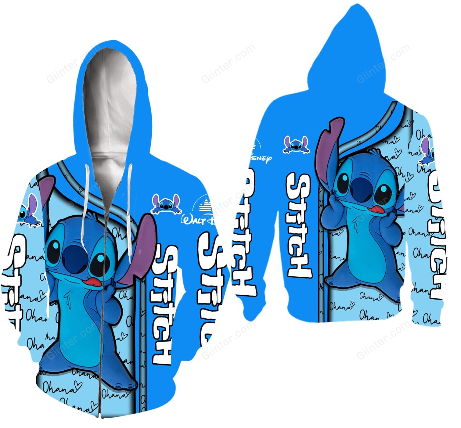 Stitch 3D All Over Printed Shirts For Men And Women GINLIST05263