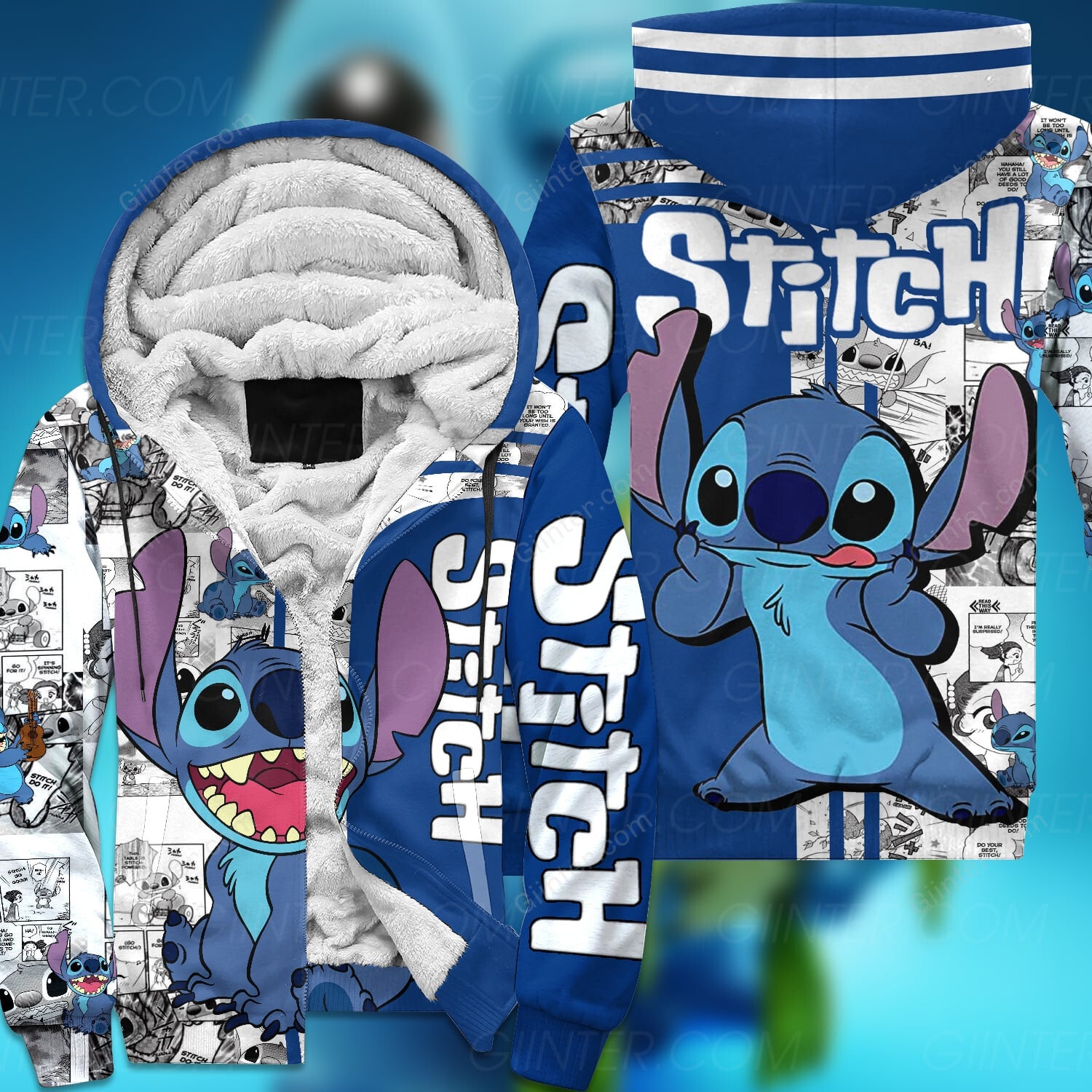 Stitch 3D All Over Printed Shirts For Men And Women GINLIST58301