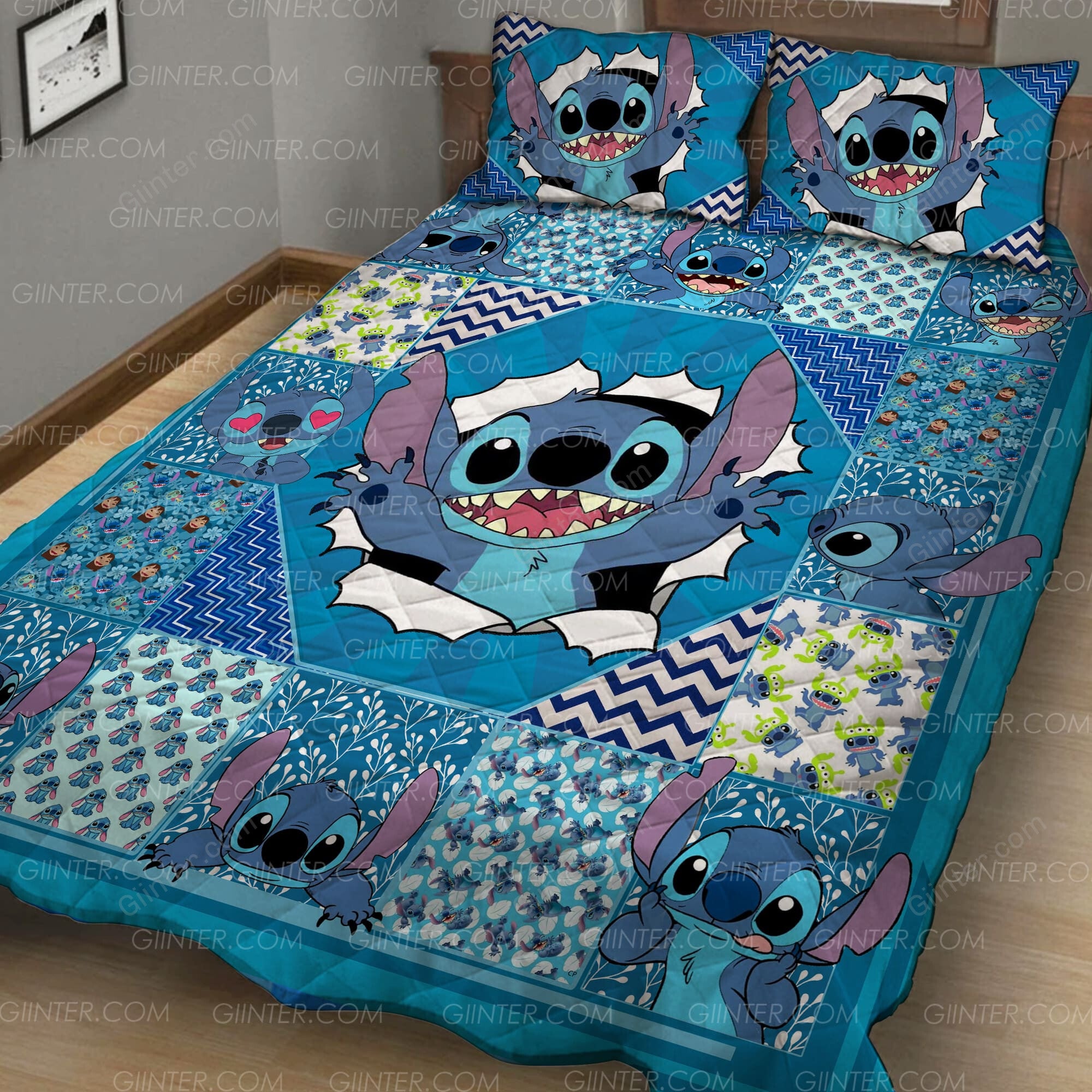 Stitch Quilt Bedding Set GINLIST80491
