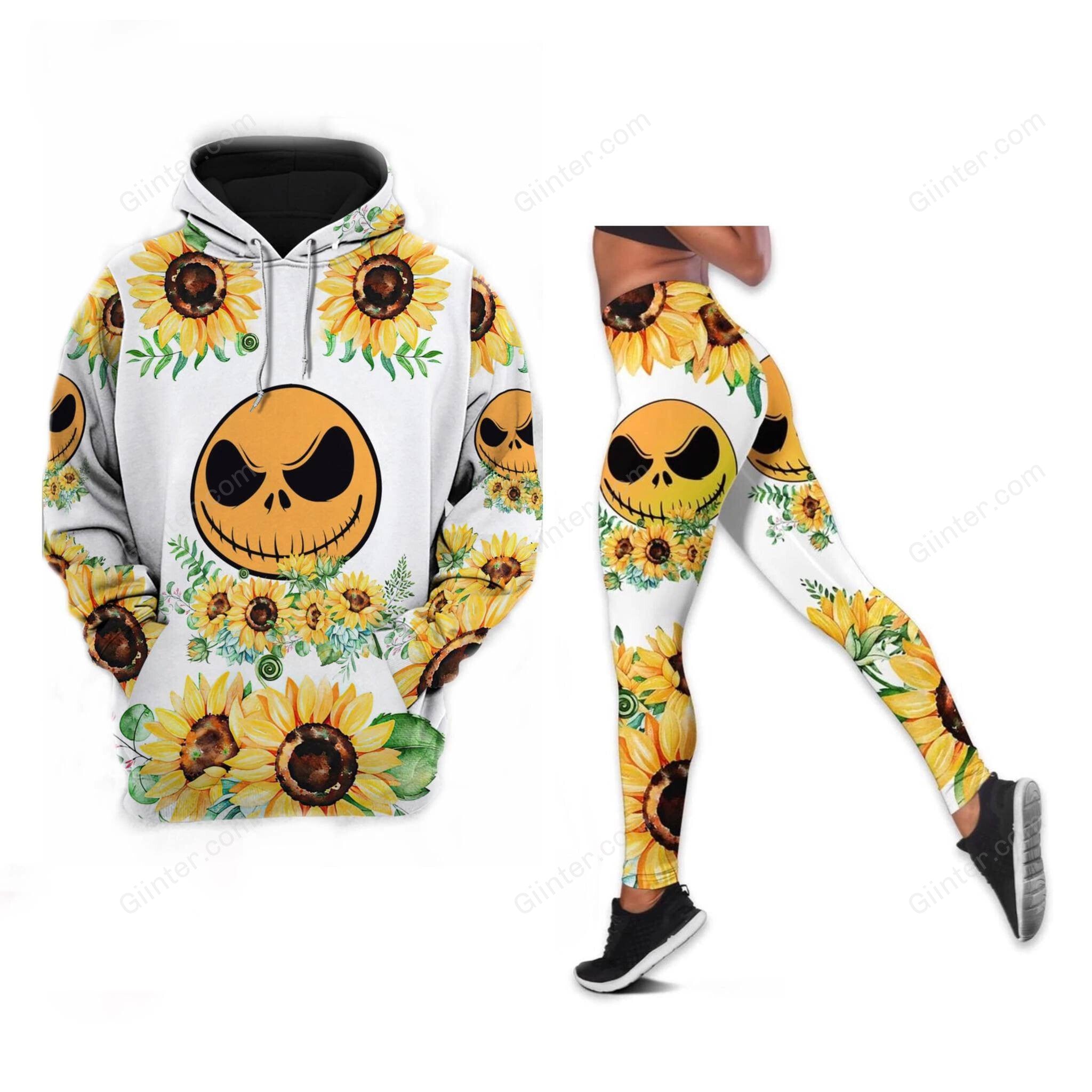 Sunflower Jack Skellington Combo Hoodie & Legging GINNBC87724