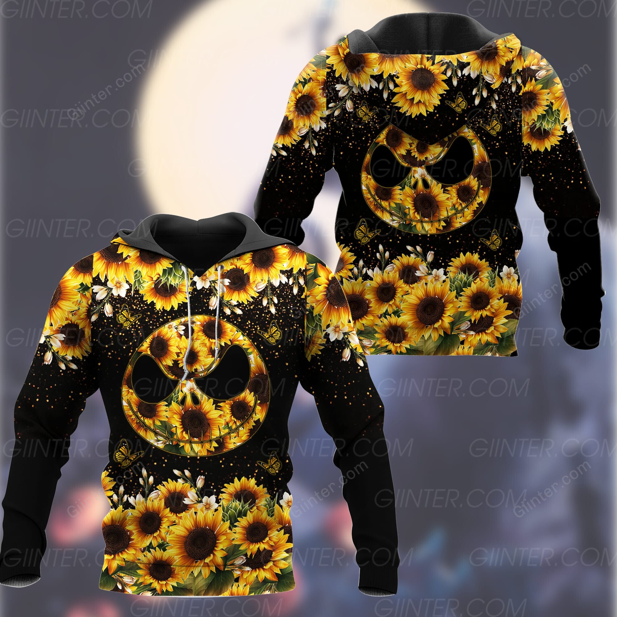Sunflower Jack Skellington Combo Hoodie & Sweatpants GINNBC93284