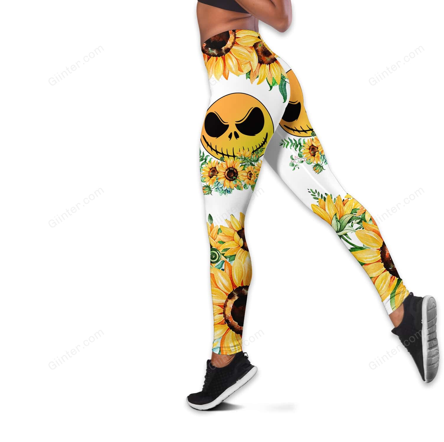 Sunflower Jack Skellington Face Women Tank Top & Legging GINNBC72720