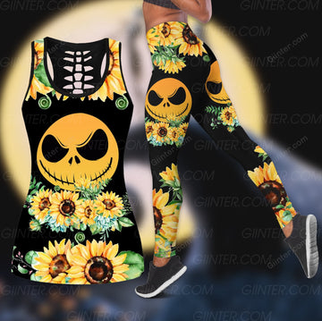 Sunflower JS Black Color Women Tank Top & Legging GINNBC89147