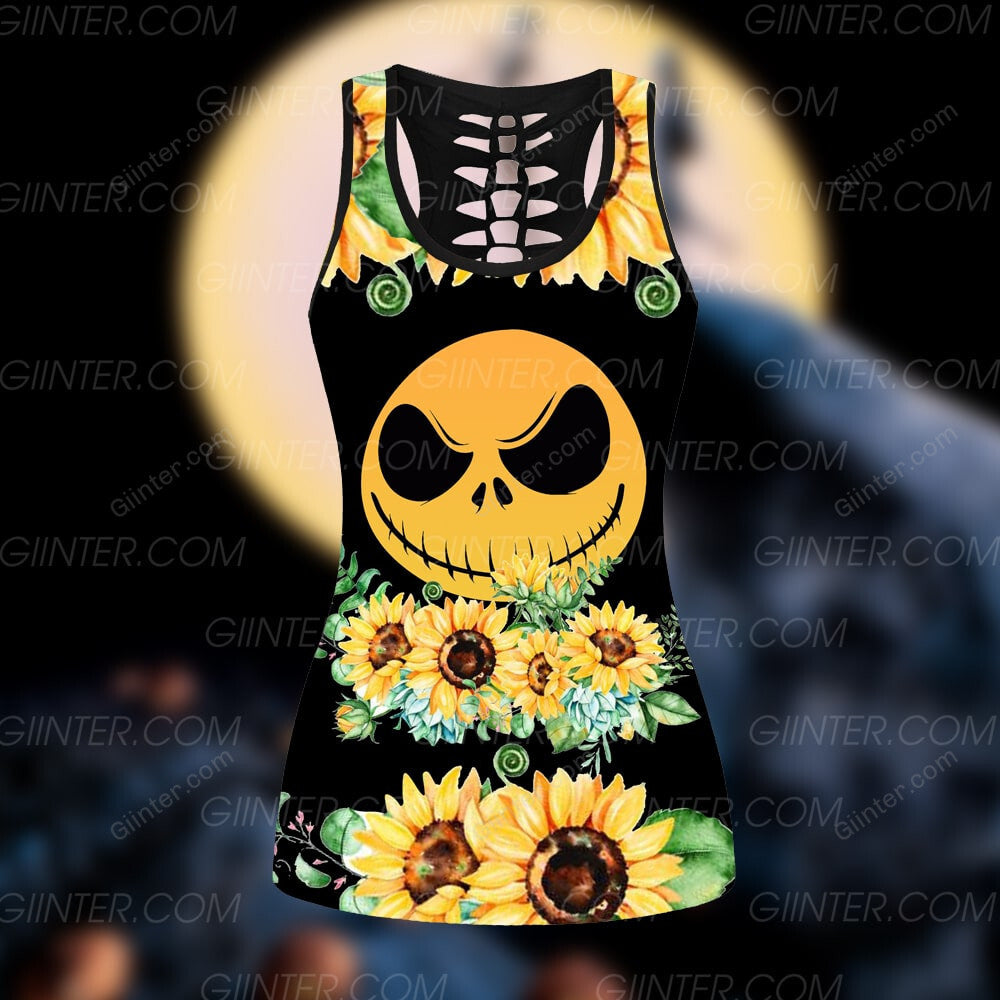 Sunflower JS Black Color Women Tank Top & Legging GINNBC89147