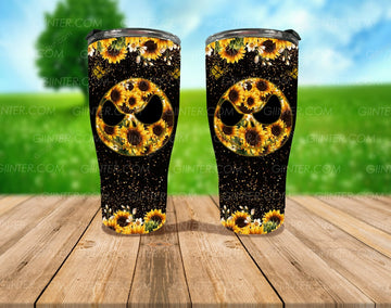 Sunflowers Jack Skellington Stainless Steel Tumbler GINNBC93284
