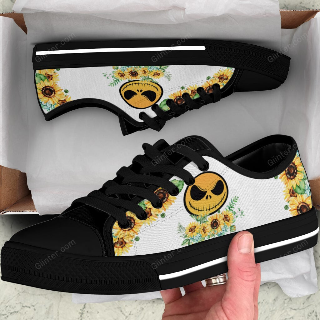 Sunflowers JS Women Low Top Canvas Shoes GINNBC87720