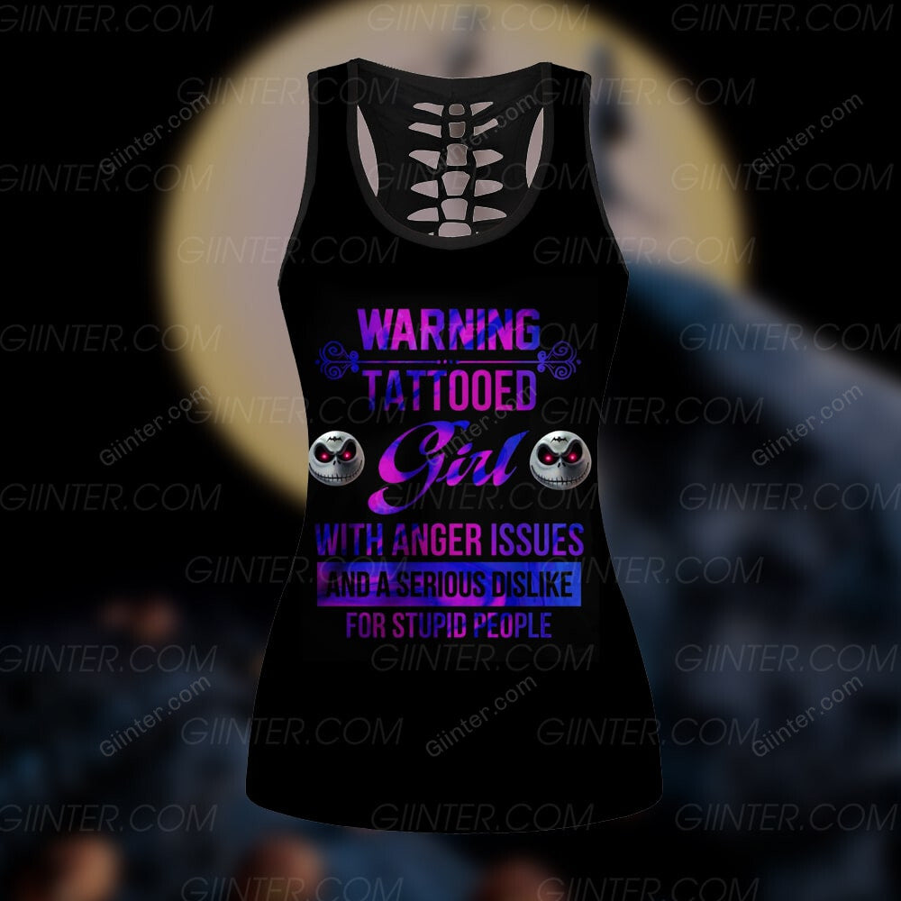 Tattooed Girl Jack Skellington Women Tank Top & Legging GINNBC100024