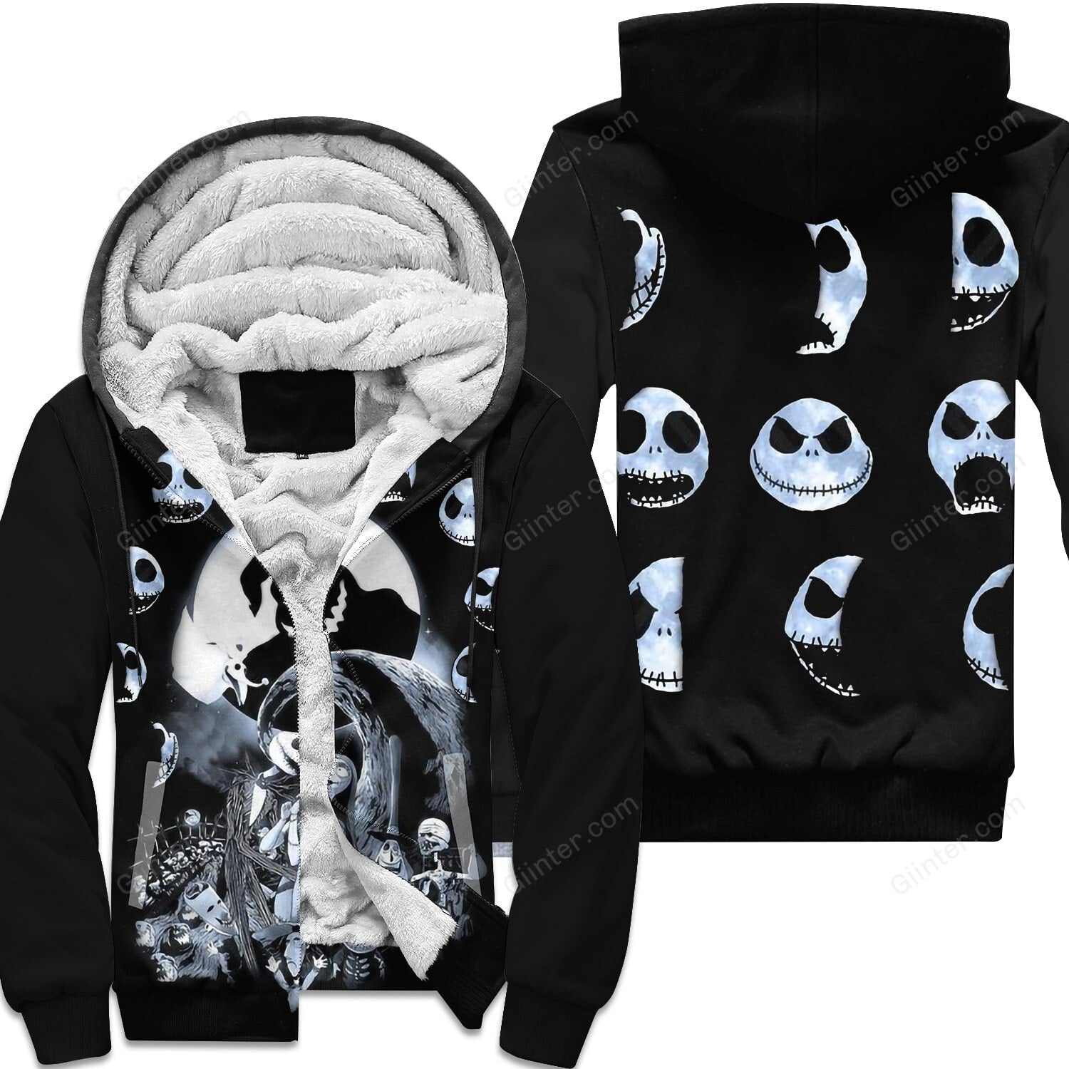 The NBC Jack Skellington Moon 3D Shirts GINNBC73687