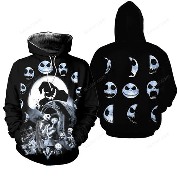 The NBC Jack Skellington Moon 3D Shirts GINNBC73687