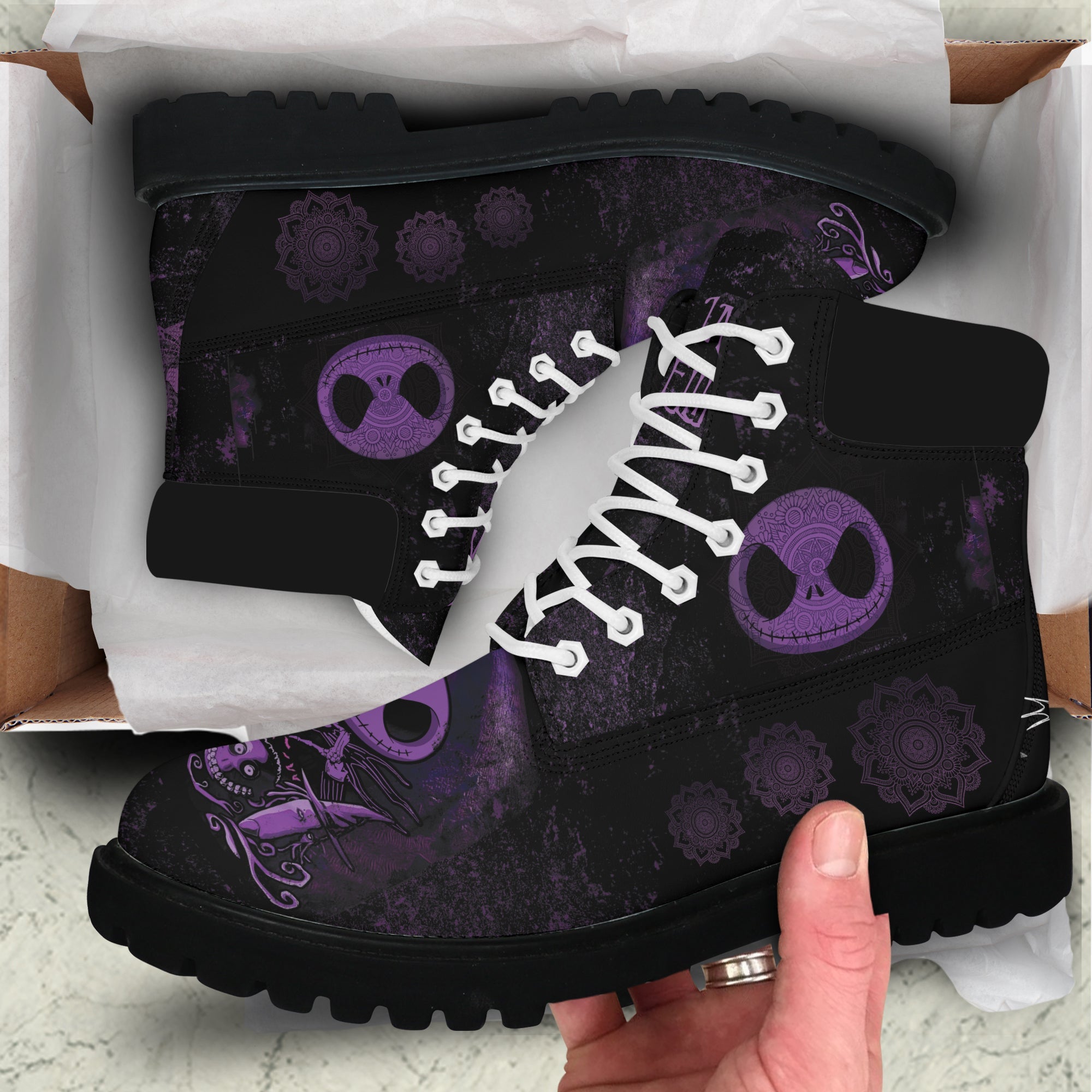 jack skellington leather boots