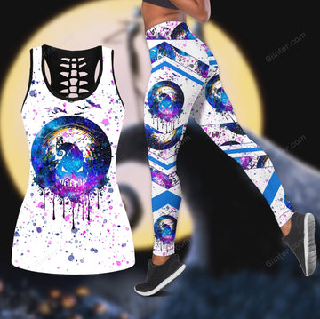 The NBC Painted Purple Color Women Tank Top & Legging GINNBC85378