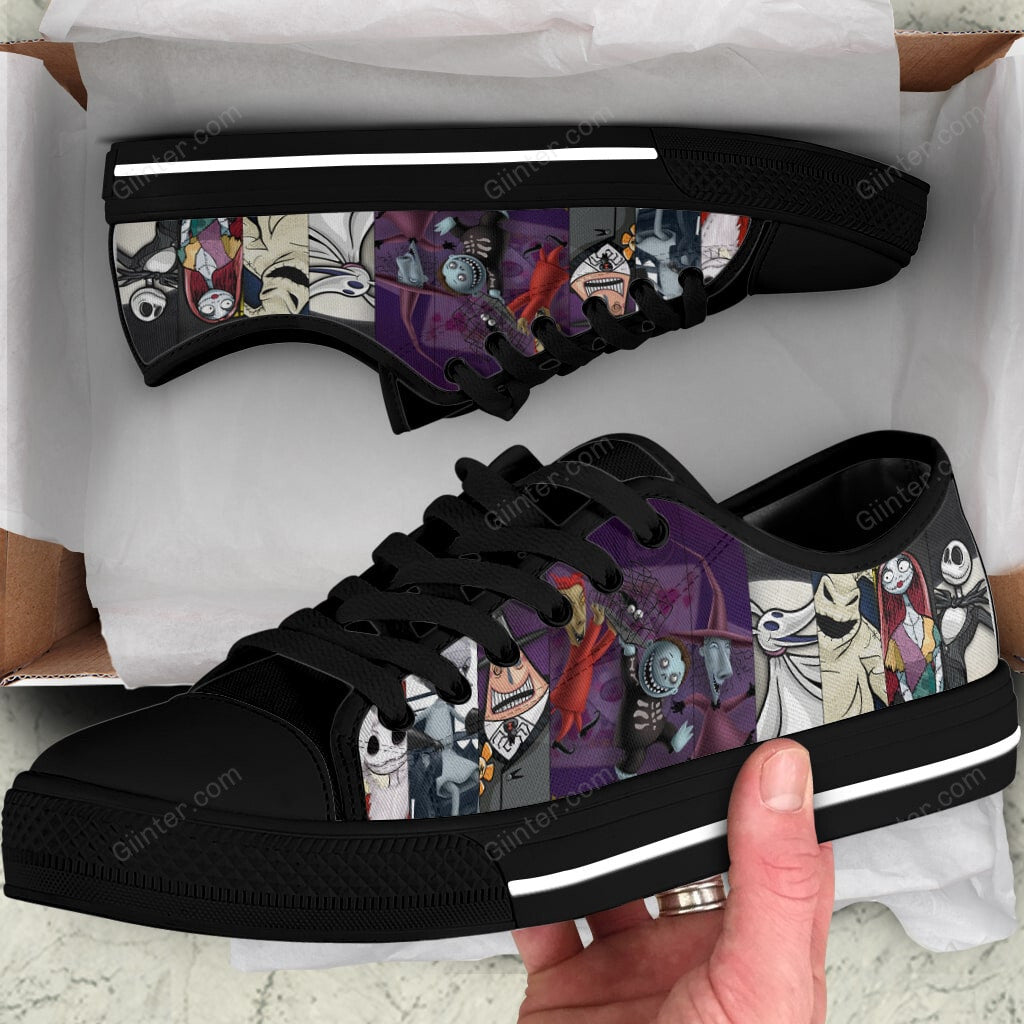The Nightmare Before Christmas Women Low Top Canvas Shoes GINNBC100560