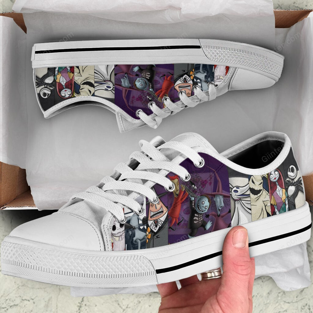 The Nightmare Before Christmas Women Low Top Canvas Shoes GINNBC100560