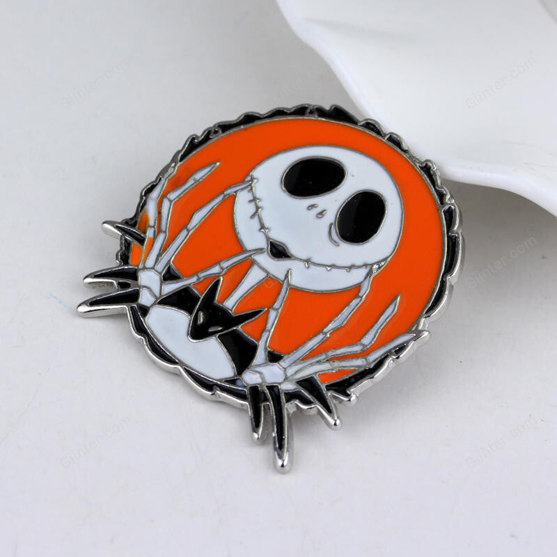 The Nightmare Before Christmas Brooch Jack and Sally