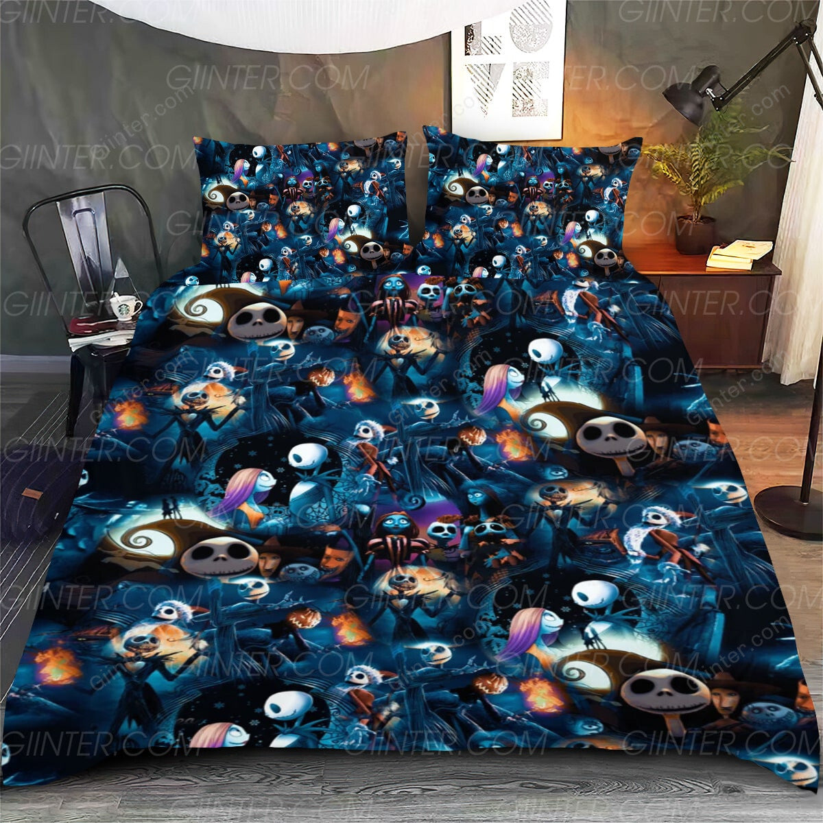 The Nightmare Before Christmas Duvet Cover Bedding Set GINNBC90379