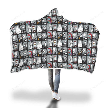 Nightmare christmas Hooded blanket