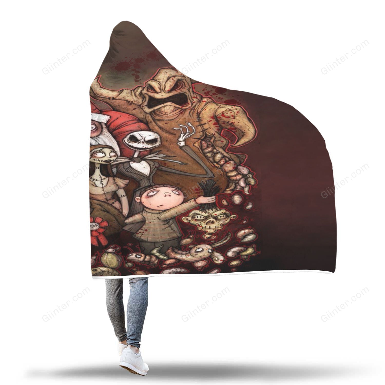 The Nightmare Before Christmas Hooded Blanket