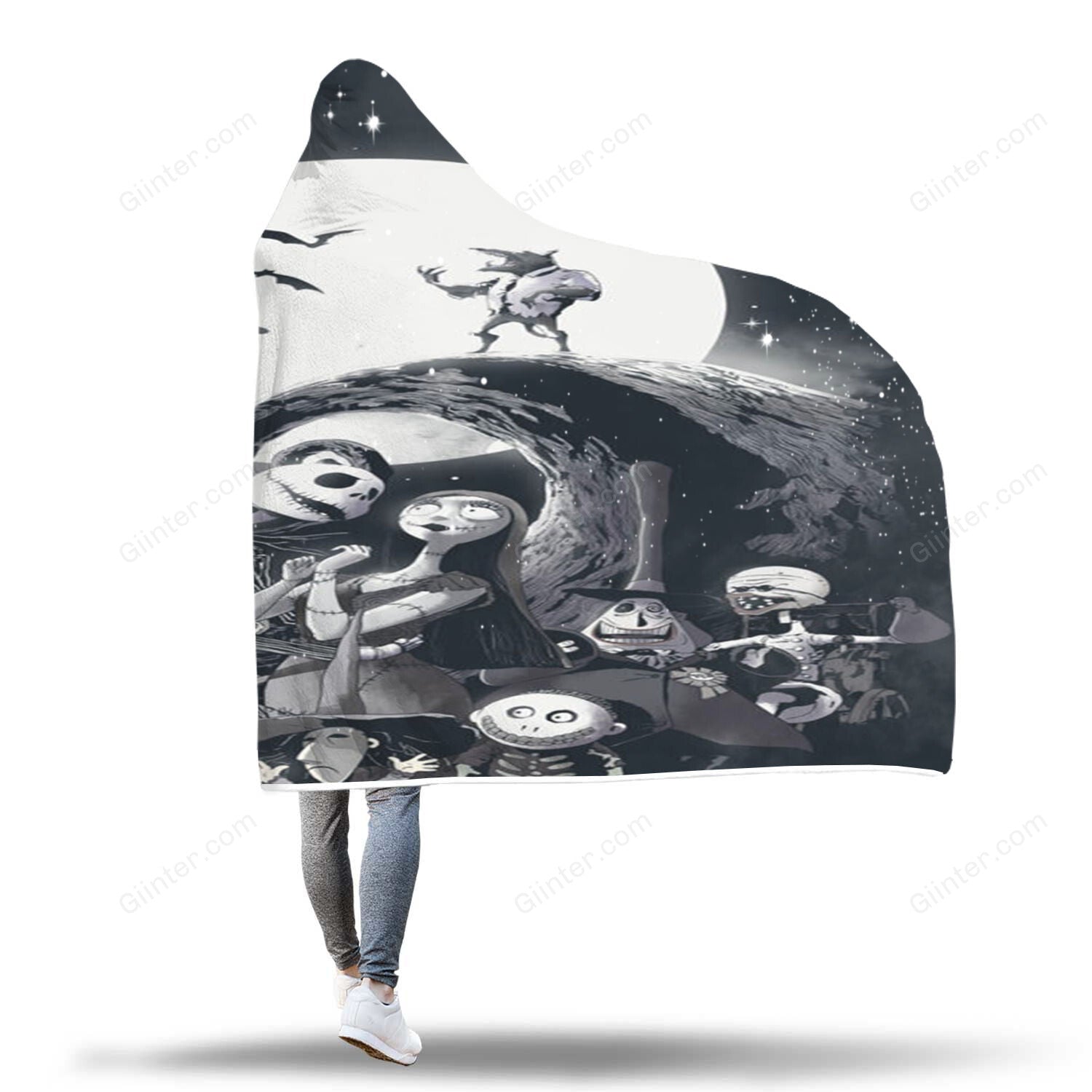 The Nightmare Before Christmas Hooded Blanket - GINHB01