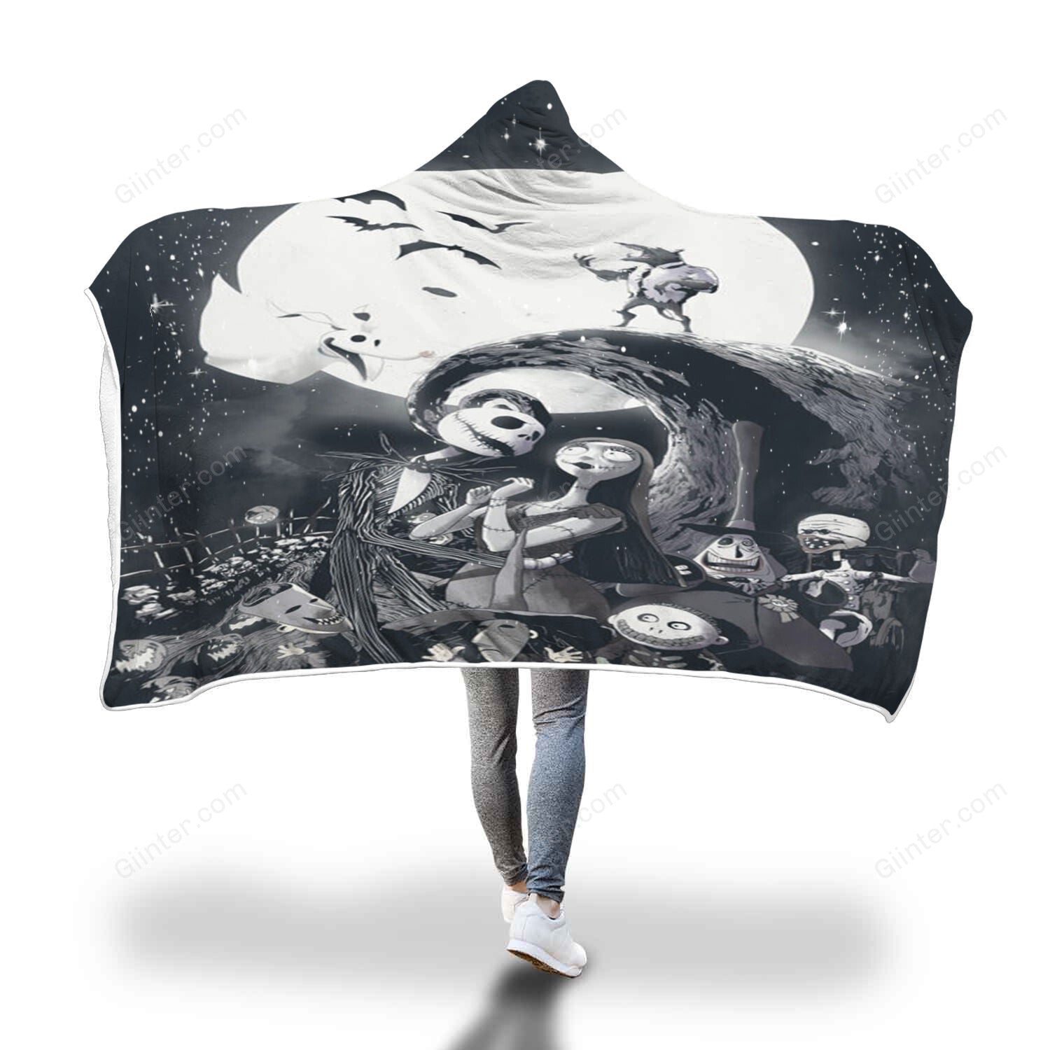 The Nightmare Before Christmas Hooded Blanket - GINHB01