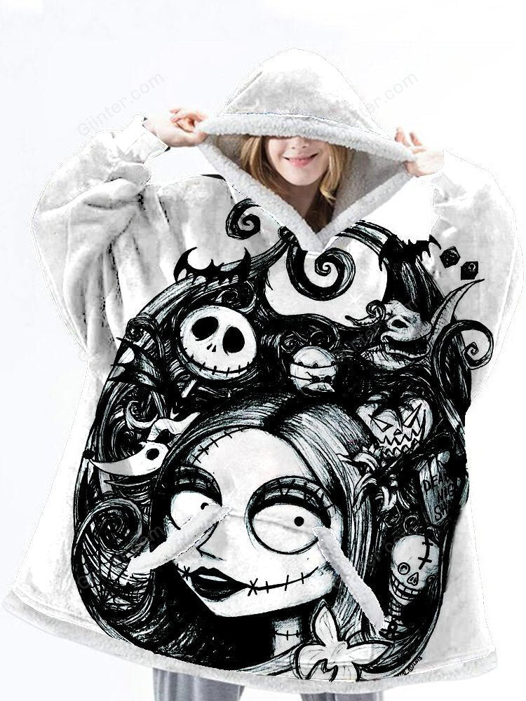 jack skellington blanket hoodie