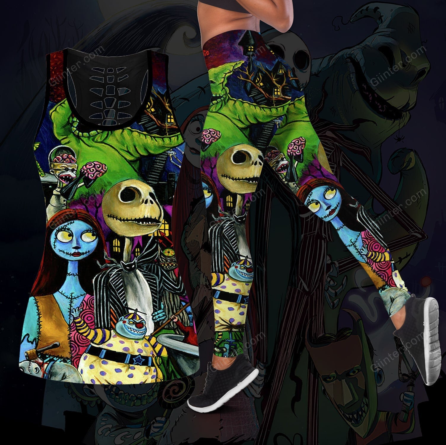 The Nightmare Before Christmas Women Tank Top & Legging GINNBC00538