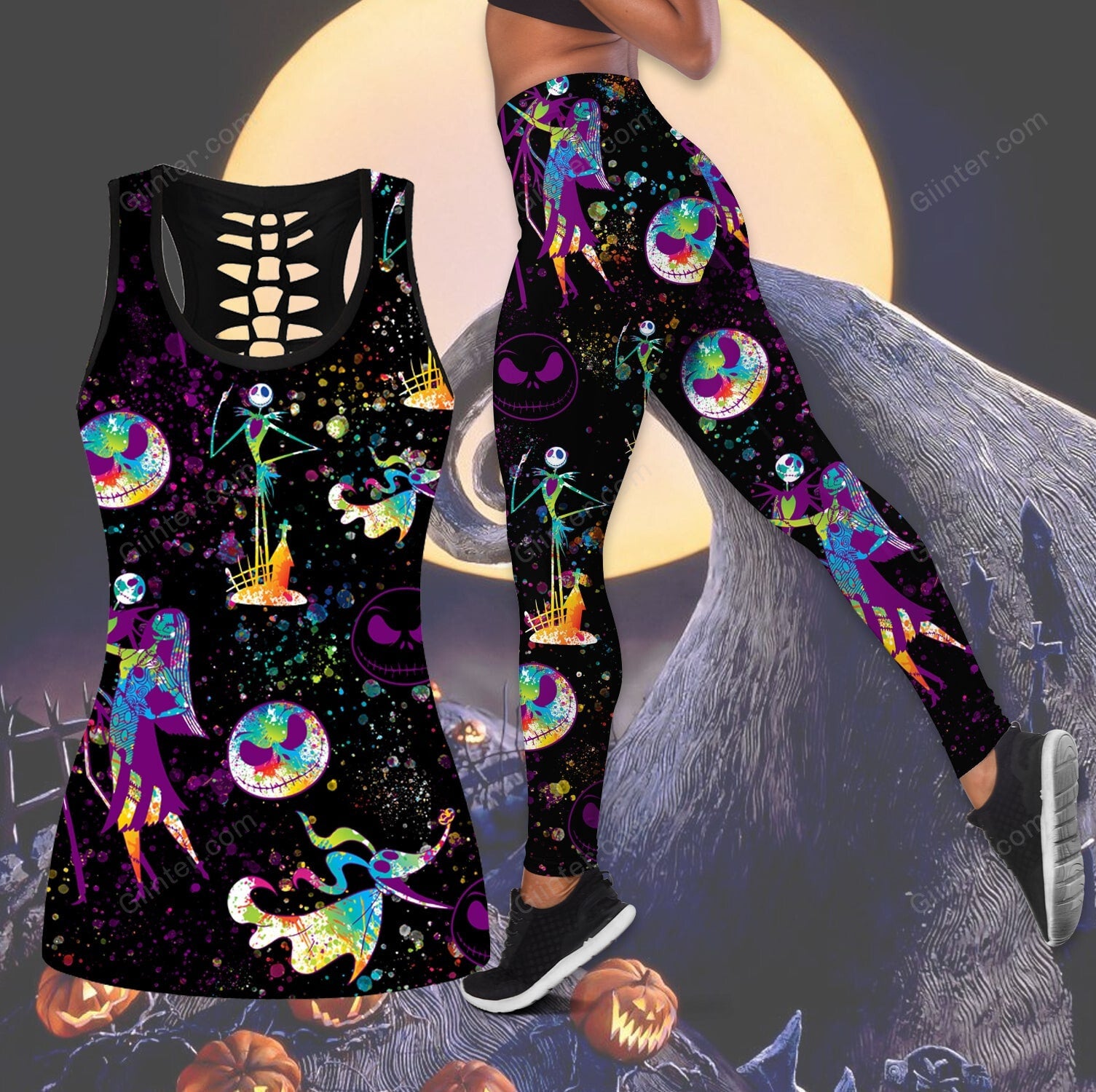 The Nightmare Before Christmas Women Tank Top & Leggings 641