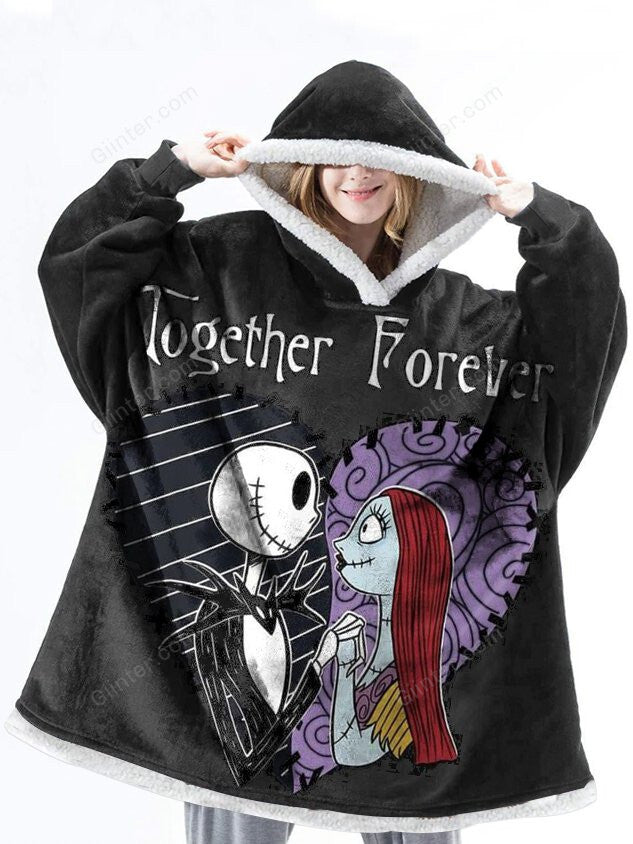 jack skellington blanket hoodie