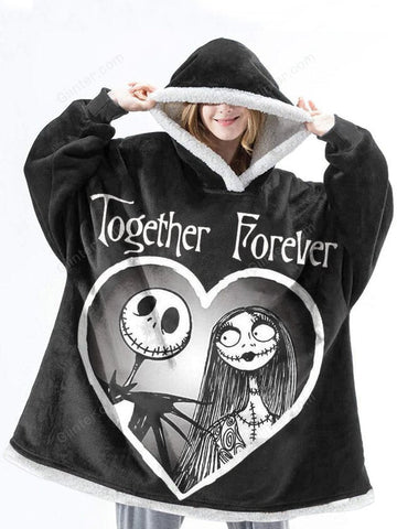 jack skellington blanket hoodie