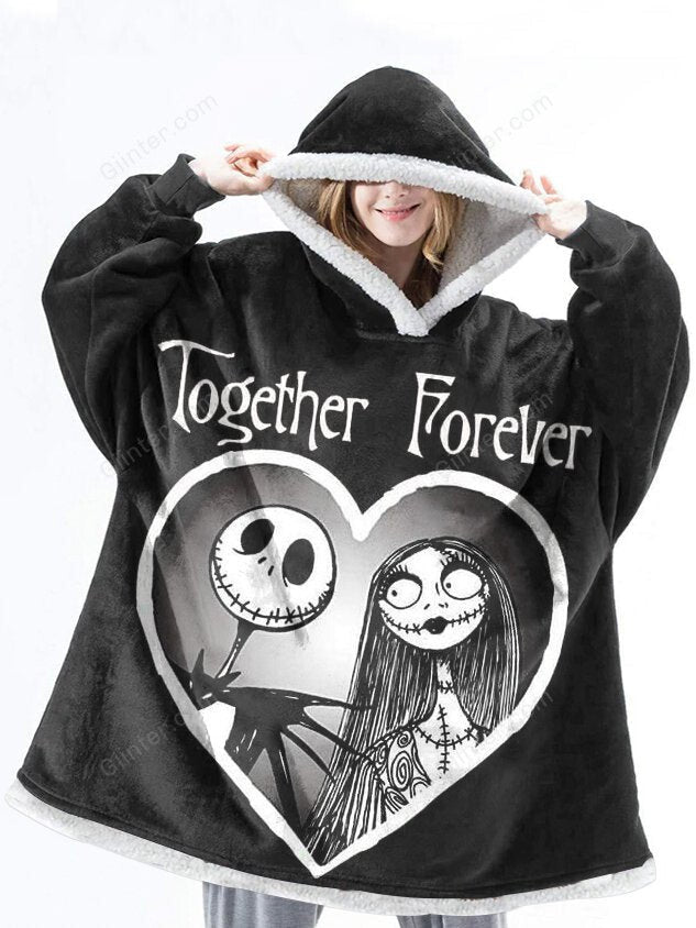 jack skellington blanket hoodie