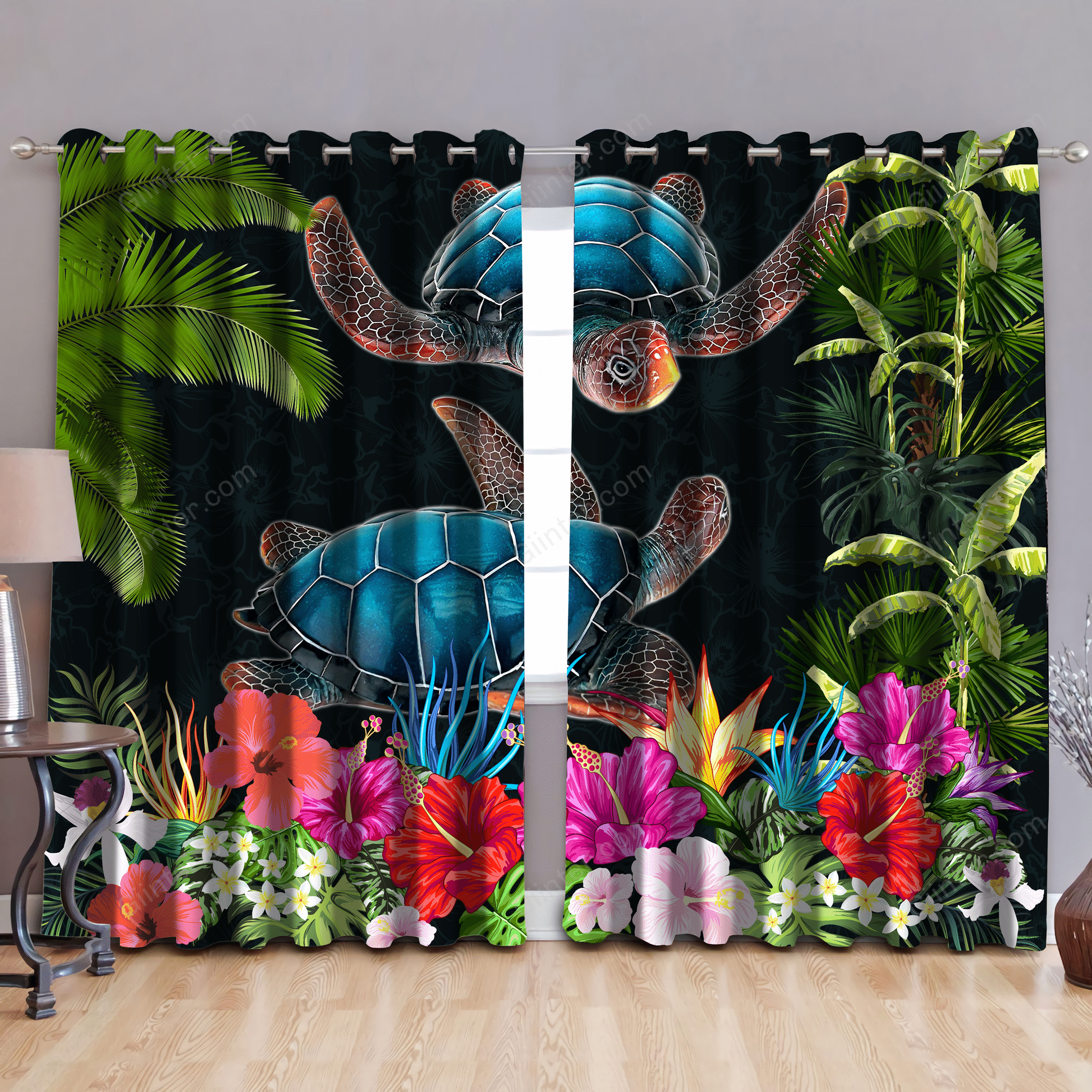 turtle window curtains
