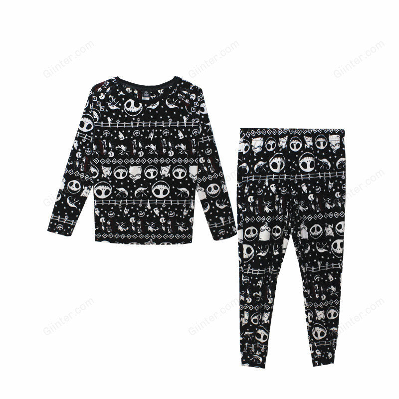 Unisex Adult Nightmare Before Christmas Jack Skellington Cosplay Costumes Pyjama