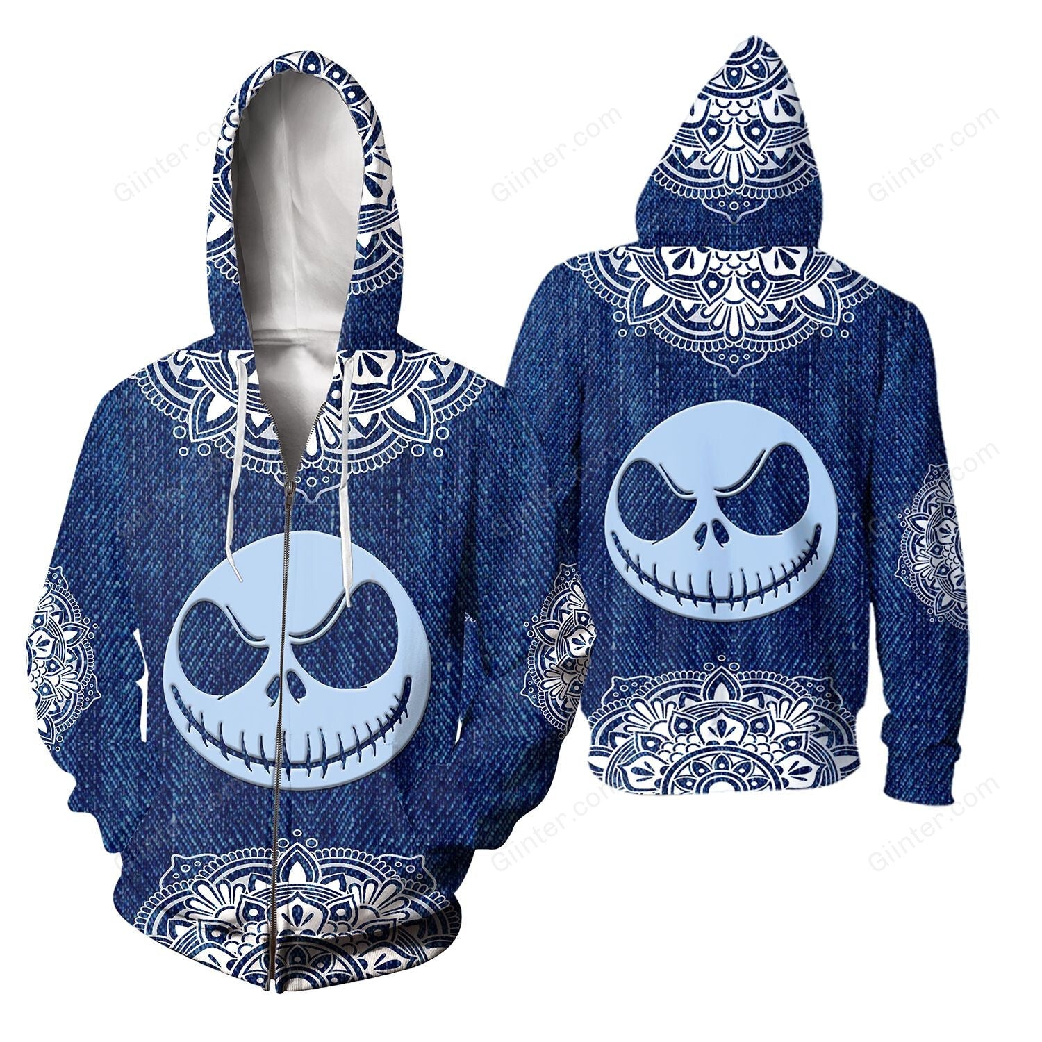 Unisex Jack Skellington 3D Hoodie 562