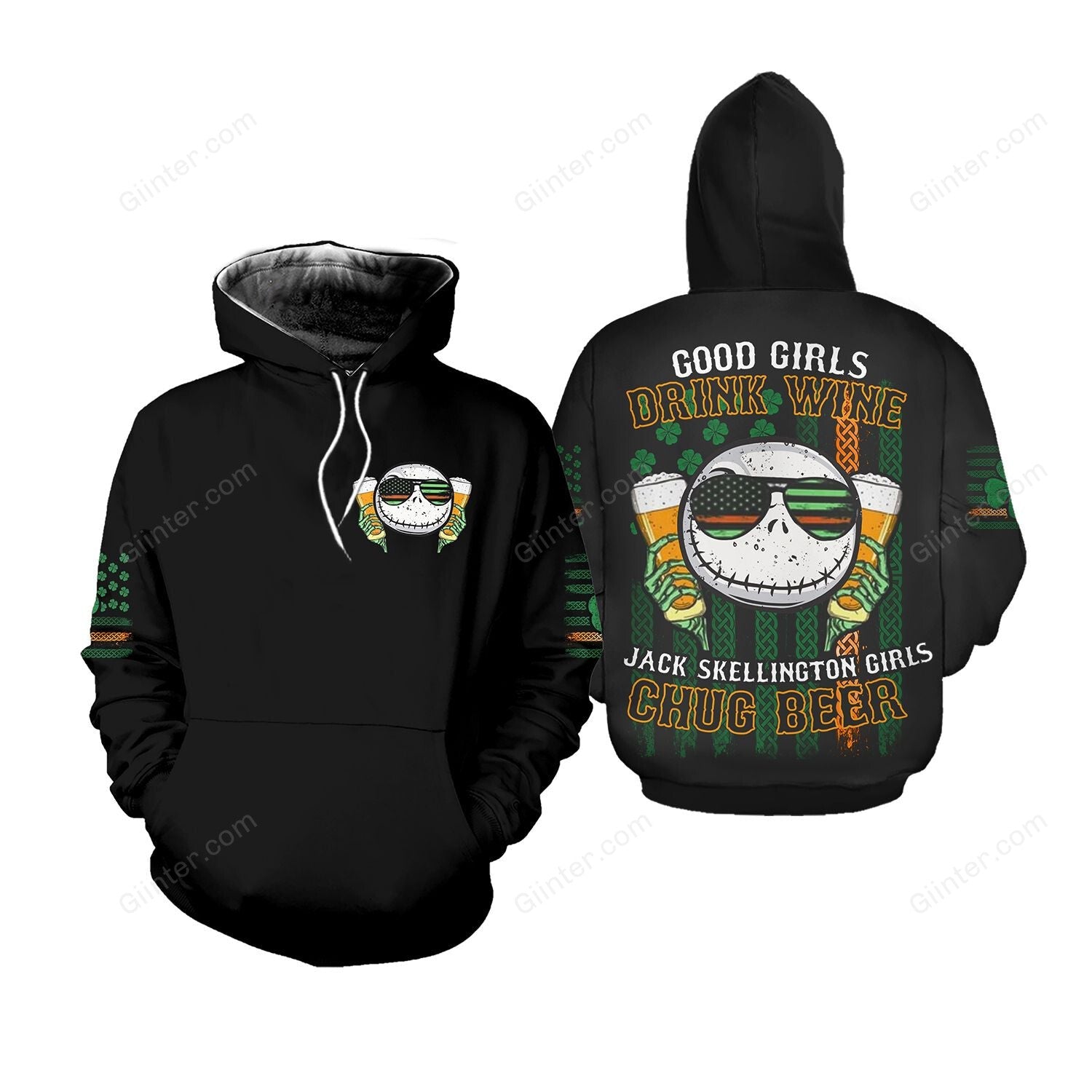 Unisex Jack Skellington 3D Hoodie 564