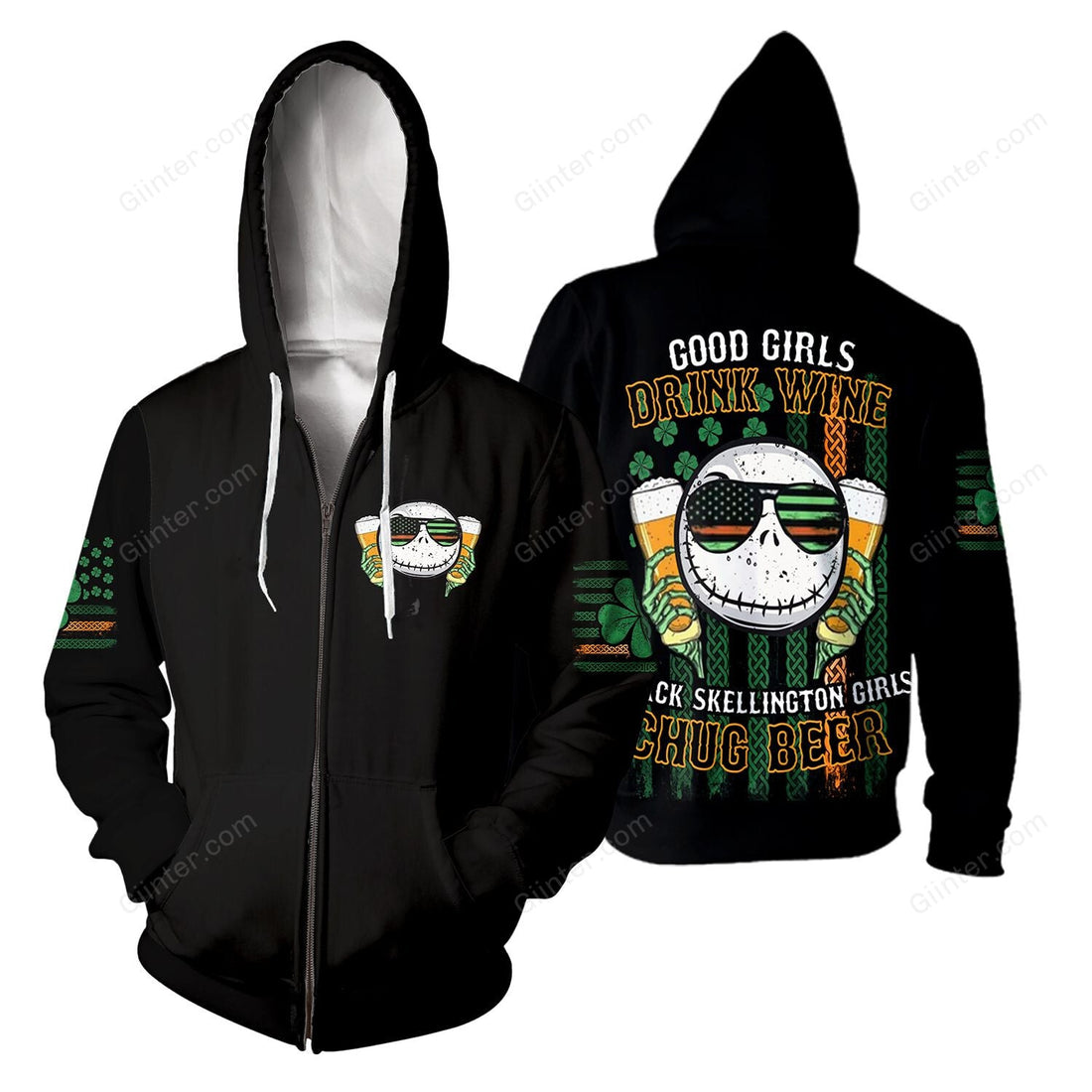 Unisex Jack Skellington 3D Hoodie 564